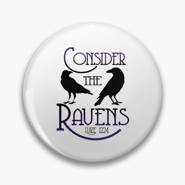 Item preview, Consider the Ravens Luke 12:24 Gothic Christian Art designed and sold by Alondra.
