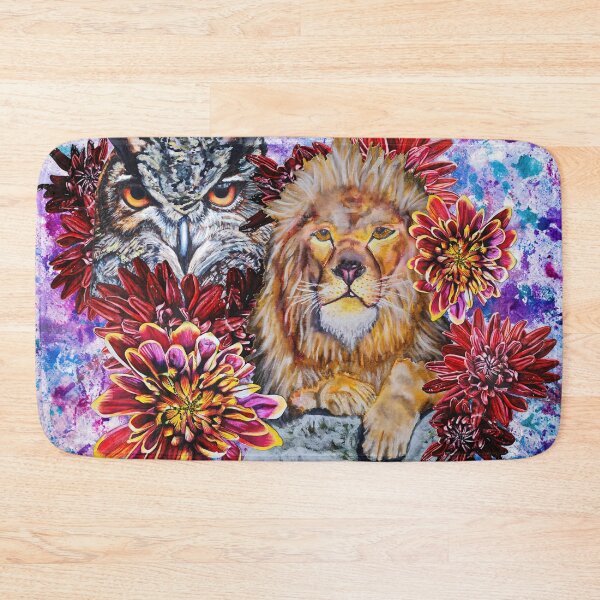 Item preview, Red eyed Owl, Lion Background 1 designed and sold by nastiaart.