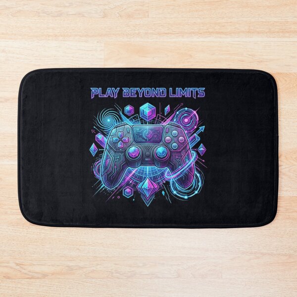 Item preview, Play Beyond Limits Neon Cyberpunk Gaming Controller Design | Futuristic Gamer Esports T-Shirt designed and sold by Bhaskar Digital Art.