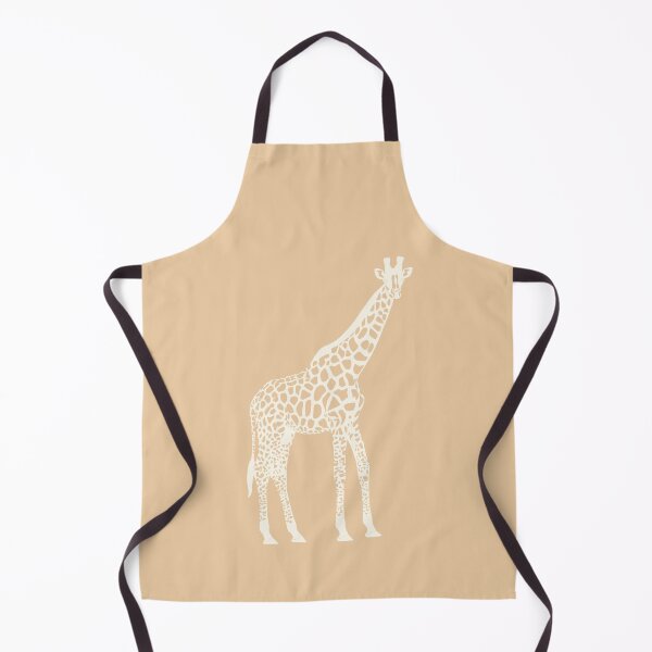 Item preview, Cream Monochrome Giraffe on Orange Scandinavian Style Animal Illustration designed and sold by Nasdigitalart.