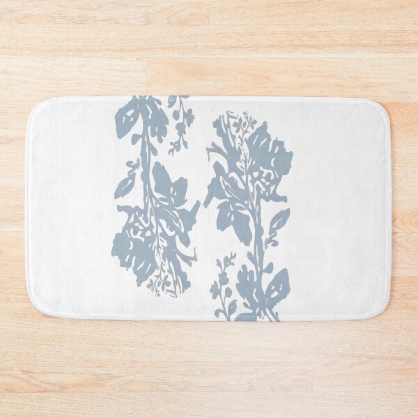 Item preview, Dusty Blue Floral Vine Trails designed and sold by FawnFeatherCo.