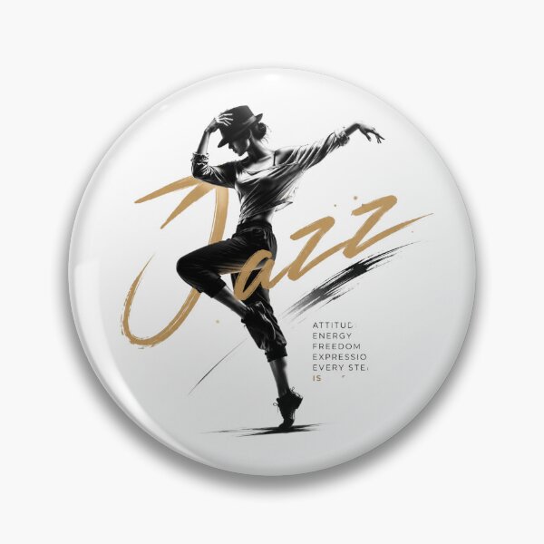 Item preview, Jazz Dance Attitude and Energy Gold Typography Art designed and sold by M'artes .