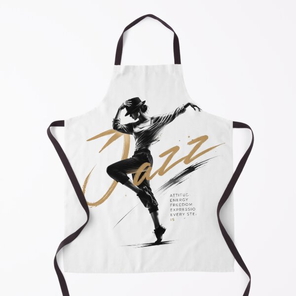 Item preview, Jazz Dance Attitude and Energy Gold Typography Art designed and sold by M'artes .