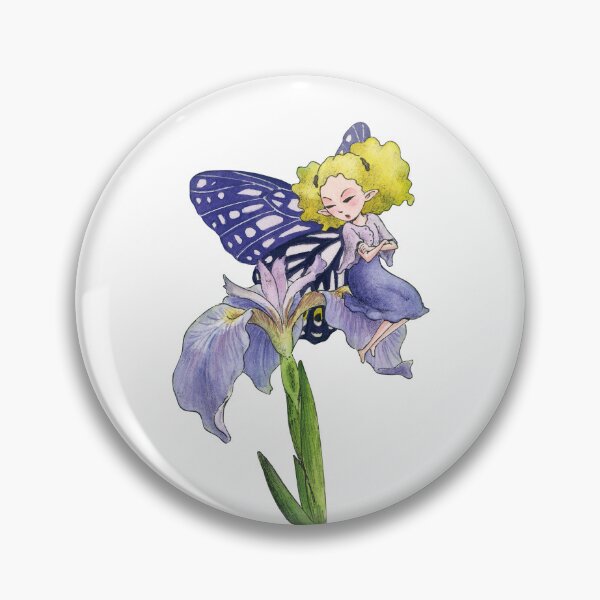 Item preview, April 17th birthday flower Iris setosa Fairy designed and sold by birthflower.