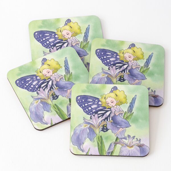 Item preview, April 17th birthday flower Iris setosa Fairy designed and sold by birthflower.