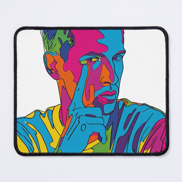 Item preview, Vibrant Neon Pop Art Portrait designed and sold by Pierce Millington Gallery.