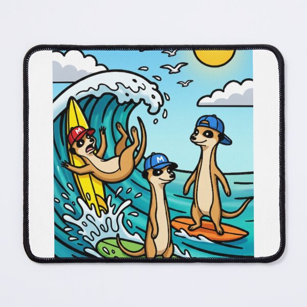 Item preview, Funny Surfing Meerkats | Cute Beach Adventure designed and sold by BCapybara.