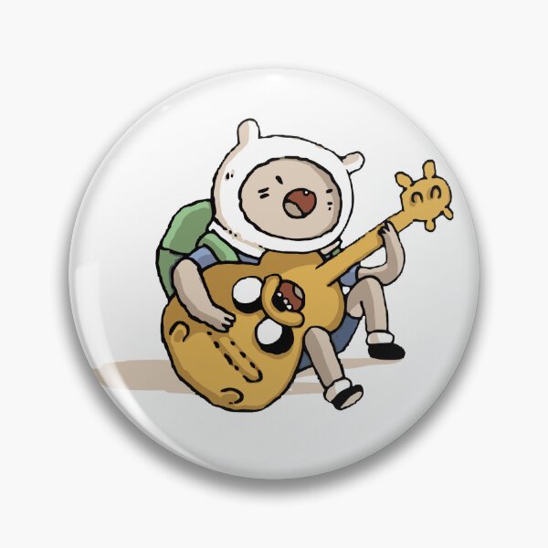 Item preview, Finn Playing Jake as a Guitar | Adventure Time | Funny Cartoon Artwork designed and sold by DawnColony.