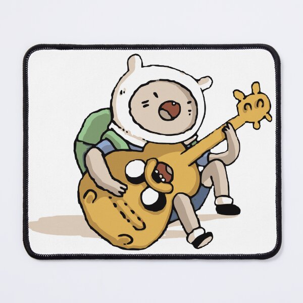 Item preview, Finn Playing Jake as a Guitar | Adventure Time | Funny Cartoon Artwork designed and sold by DawnColony.