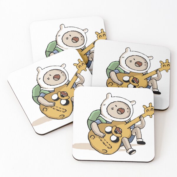 Item preview, Finn Playing Jake as a Guitar | Adventure Time | Funny Cartoon Artwork designed and sold by GeekMix.