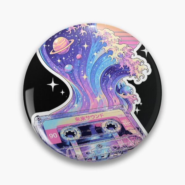 Item preview, Cosmic cassette in a vaporwave ocean designed and sold by Daksheshvishwa.