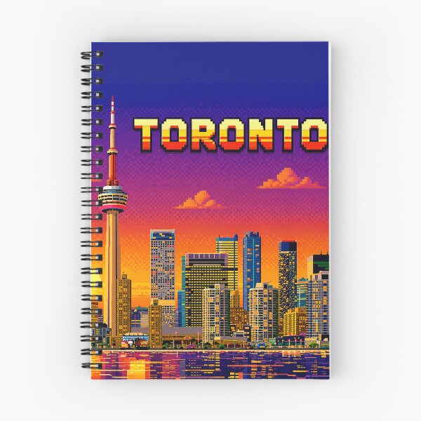 Item preview, Toronto Pixel Art – Retro Skyline Art | CN Tower Sunset Pixel Cityscape | 8-Bit Canada Artwork-Vintage. designed and sold by Kittcatking.