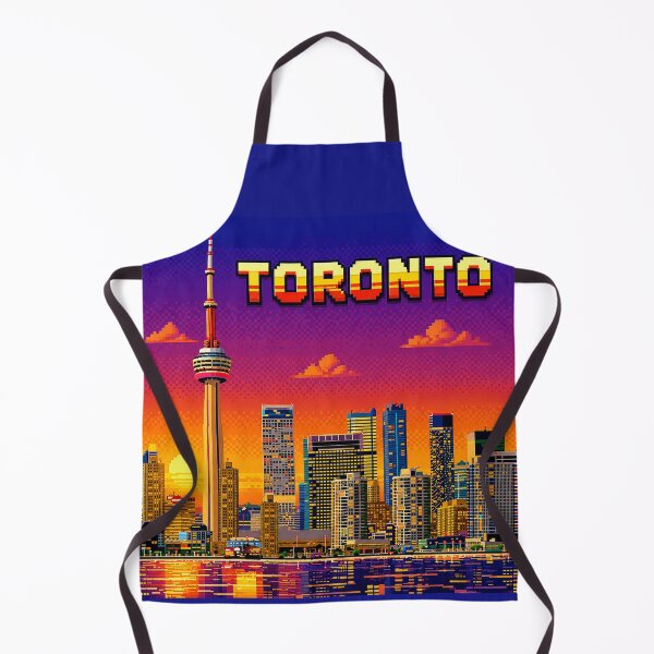 Item preview, Toronto Pixel Art – Retro Skyline Art | CN Tower Sunset Pixel Cityscape | 8-Bit Canada Artwork-Vintage. designed and sold by Kittcatking.