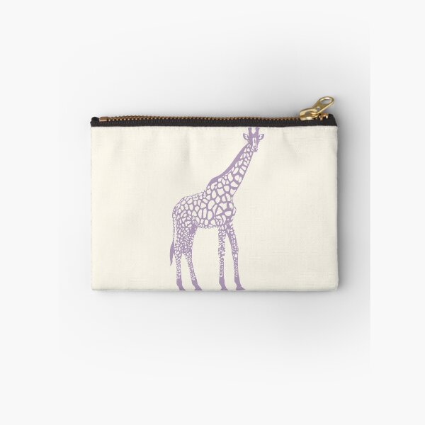 Item preview, Minimal Monochrome Giraffe Line Art Scandinavian Style Animal Illustration Purple designed and sold by Nasdigitalart.