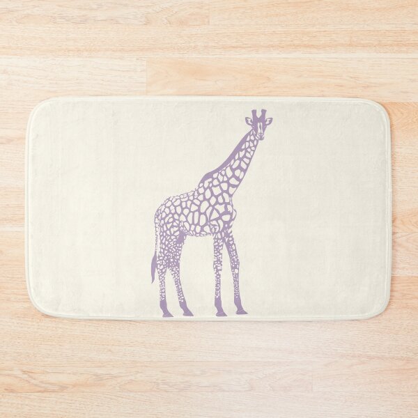 Item preview, Minimal Monochrome Giraffe Line Art Scandinavian Style Animal Illustration Purple designed and sold by Nasdigitalart.