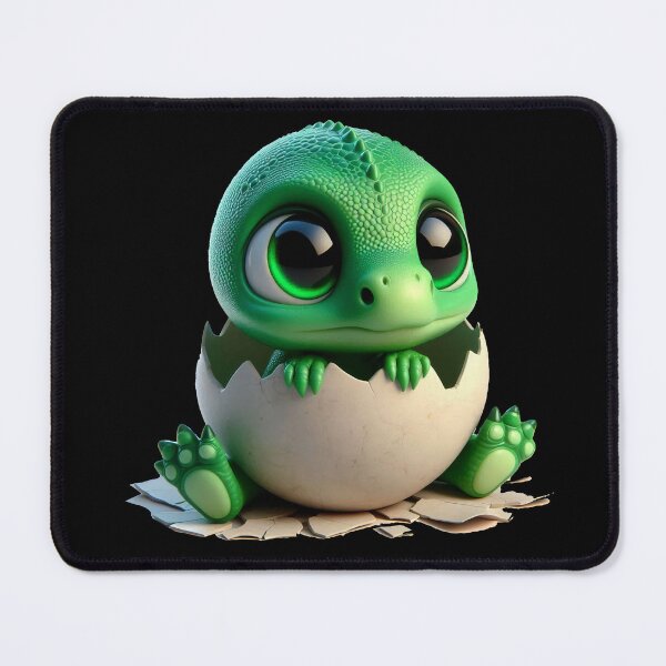 Item preview, Adorable Baby Dinosaur Hatching From Egg Art designed and sold by Nadiename.
