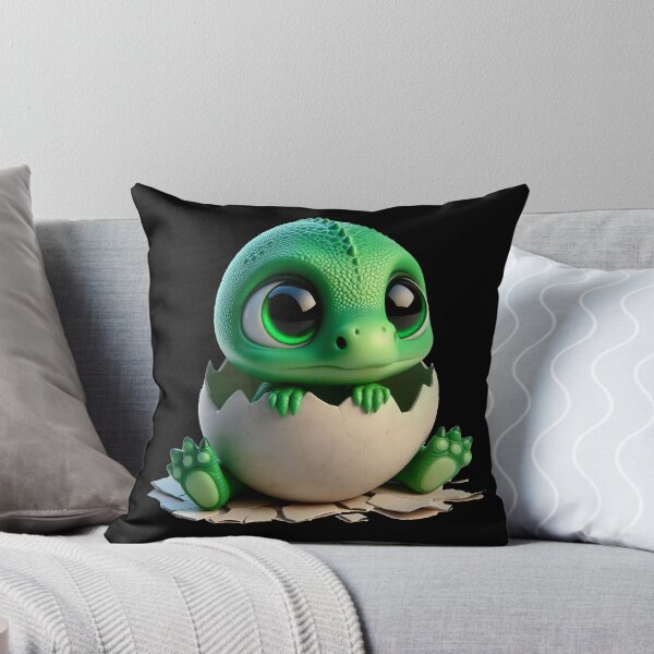 Item preview, Adorable Baby Dinosaur Hatching From Egg Art designed and sold by Nadiename.