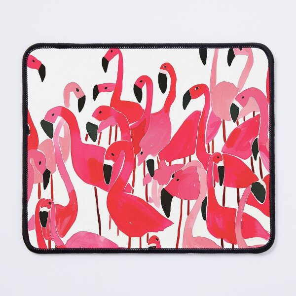 Item preview, Whimsical Vibrant Pink Flamingo Flock designed and sold by Pierce Millington Gallery.