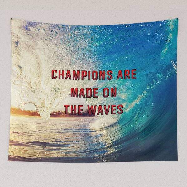 Item preview, Champions are Made on the Waves #1 designed and sold by Holy JM Designs.