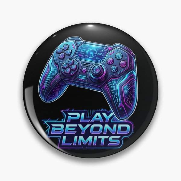 Item preview, Play Beyond Limits Futuristic Gaming Controller | Cyberpunk Gamer Neon Esports Design designed and sold by Bhaskar Digital Art.
