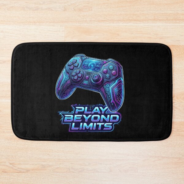 Item preview, Play Beyond Limits Futuristic Gaming Controller | Cyberpunk Gamer Neon Esports Design designed and sold by Bhaskar Digital Art.