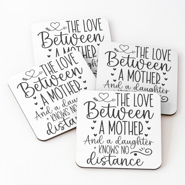 Item preview, Love Between Mother Daughter Knows No Distance - Mom Quotes Retro Vintage Aesthetic Family Gift designed and sold by FuzionRaptor.
