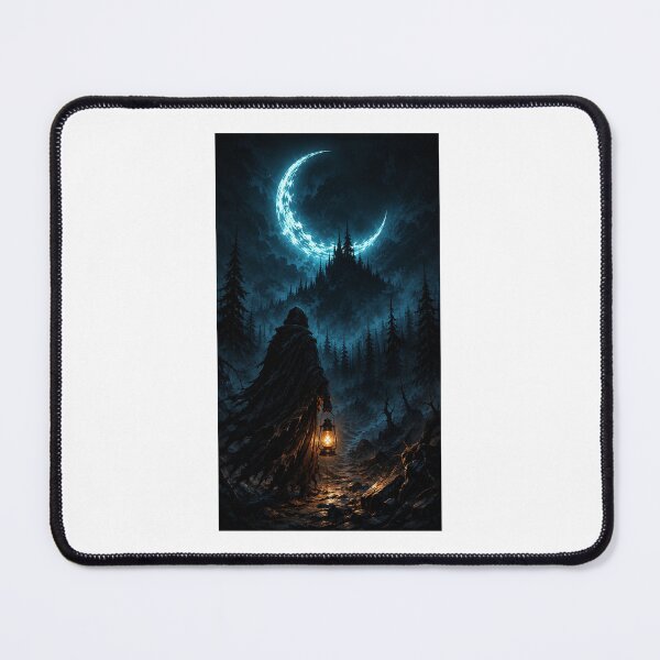 Item preview, Misty path under a glowing moon designed and sold by Daksheshvishwa.