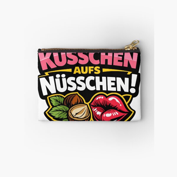 Item preview, A kiss on the nut – Funny saying designed and sold by Pommes im Bett.