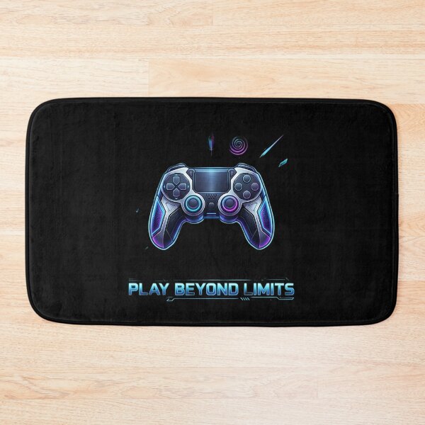 Item preview, Play Beyond Limits Gaming Controller Neon Gamer Design | Cyberpunk Esports T-Shirt Sticker designed and sold by Bhaskar Digital Art.
