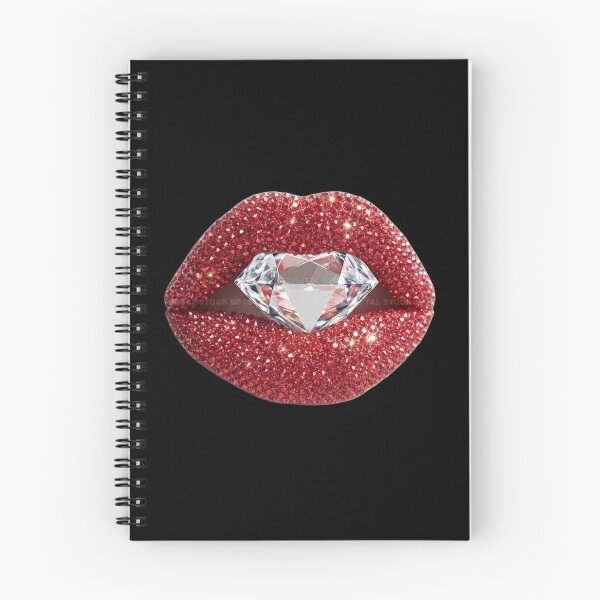 Item preview, Red Rhinestone Lips Diamond Pop Art designed and sold by RahniNM.