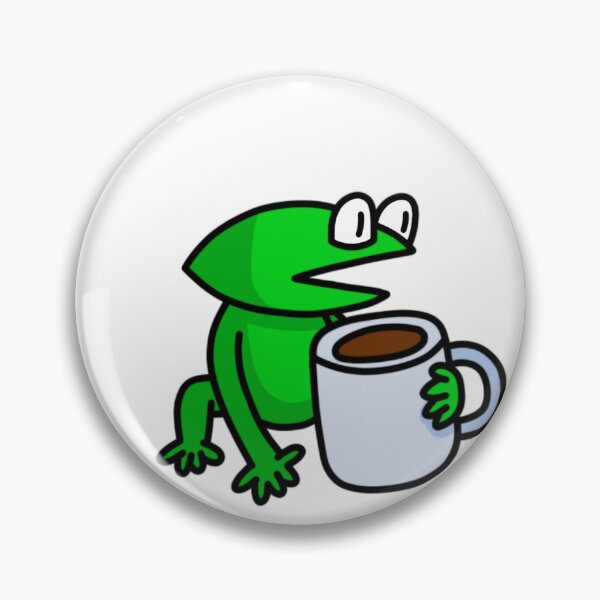 Item preview, frog drinking tea designed and sold by TheCoolestGuyAroundTown.