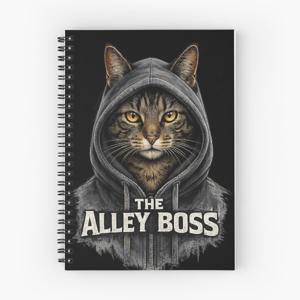 Item preview, The Alley Boss Cat Hoodie | Street Cat Graphic T-Shirt | Urban Tabby Cat Design | Cool Cat Lover Gift designed and sold by Kittcatking.
