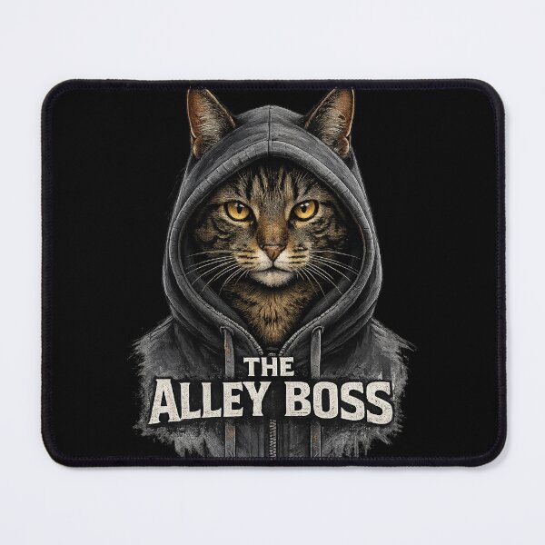 Item preview, The Alley Boss Cat Hoodie | Street Cat Graphic T-Shirt | Urban Tabby Cat Design | Cool Cat Lover Gift designed and sold by Kittcatking.