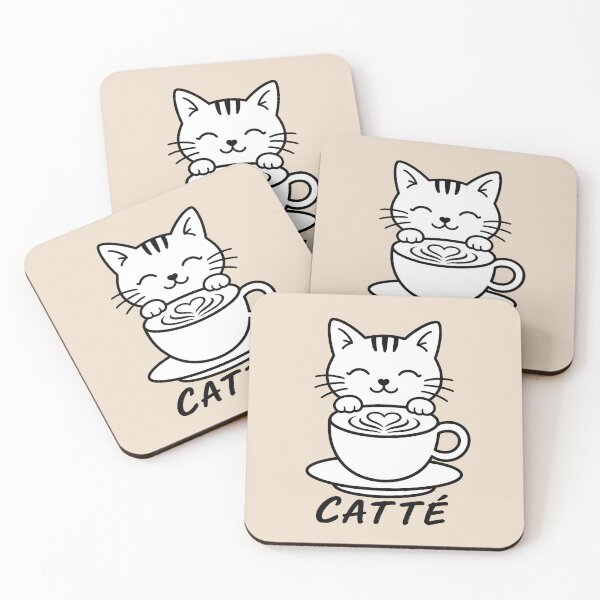 Item preview, ☕ BREWED BEASTIES COLLECTION ☕ -  PET PALS - Catté  designed and sold by WheelieGdArt.