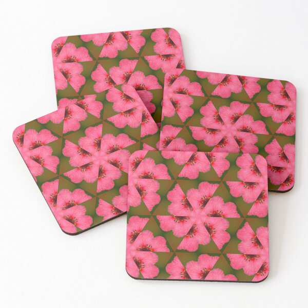 Item preview, Geometric Pink Blossom Pattern designed and sold by SilentBloomLab.