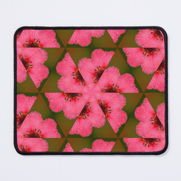 Item preview, Geometric Pink Blossom Pattern designed and sold by SilentBloomLab.