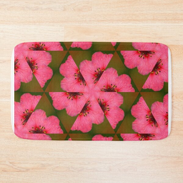 Item preview, Geometric Pink Blossom Pattern designed and sold by SilentBloomLab.