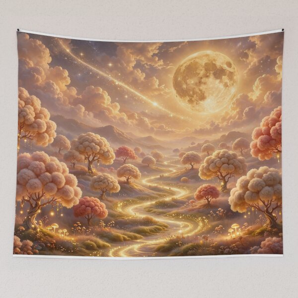 Item preview, Golden moon showing the way designed and sold by FantasyPearl.