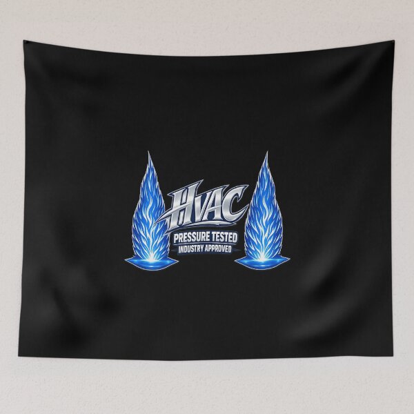 Item preview, HVAC Pressure Tested - Industry Approved Blue Flame Trade Design designed and sold by FrozenHeat97.