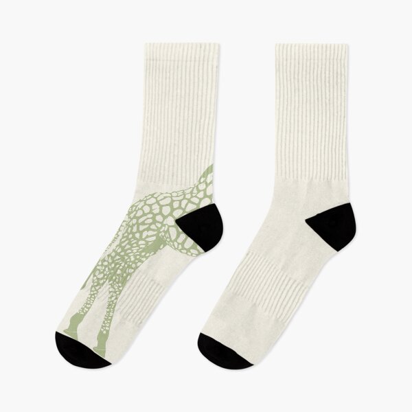Item preview, Minimal Monochrome Giraffe Line Art Scandinavian Style Animal Illustration Sage Green designed and sold by Nasdigitalart.