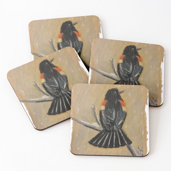 Item preview, Red-winged Blackbird designed and sold by woodland-towers.