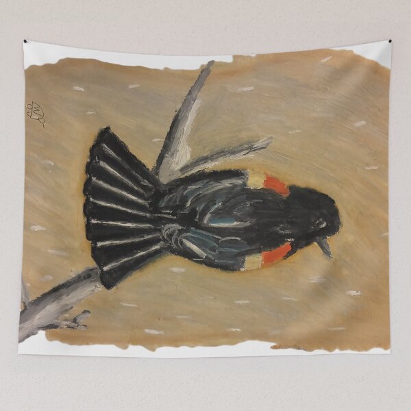 Item preview, Red-winged Blackbird designed and sold by woodland-towers.