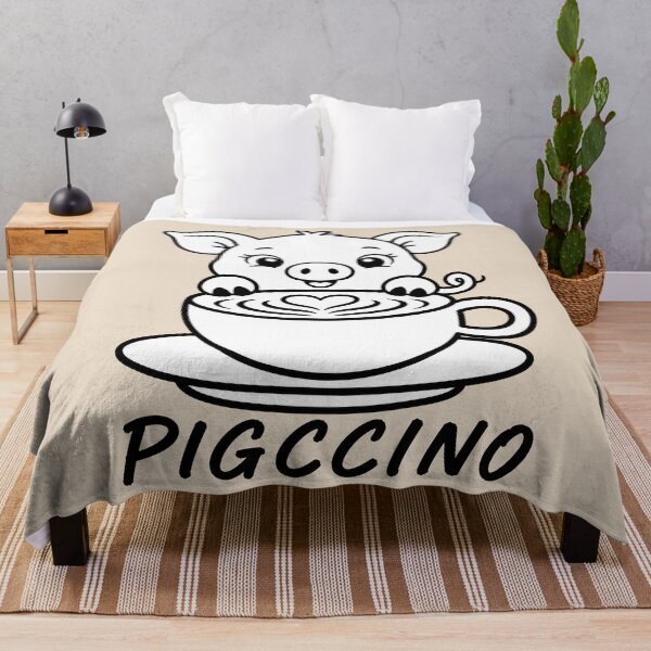 Item preview, ☕ BREWED BEASTIES COLLECTION ☕ - FARM FRIENDS - Pigccino  designed and sold by WheelieGdArt.