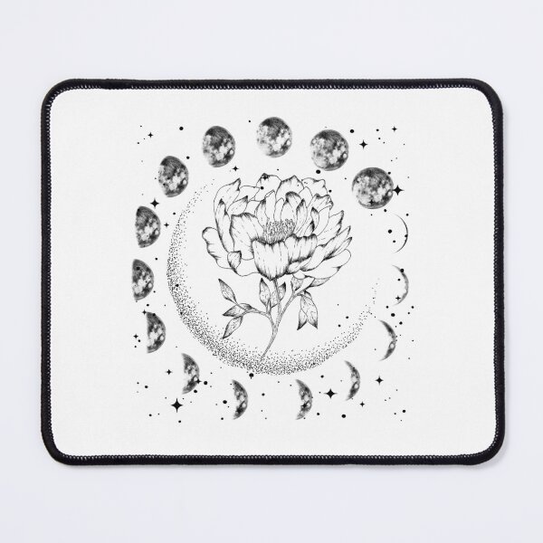 Item preview, Celestial Moon Phases Floral Peony Graphic designed and sold by The secret storage room.