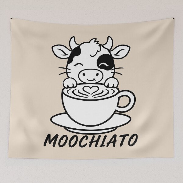 Item preview, ☕ BREWED BEASTIES COLLECTION ☕ - FARM FRIENDS - Moochiato designed and sold by WheelieGdArt.