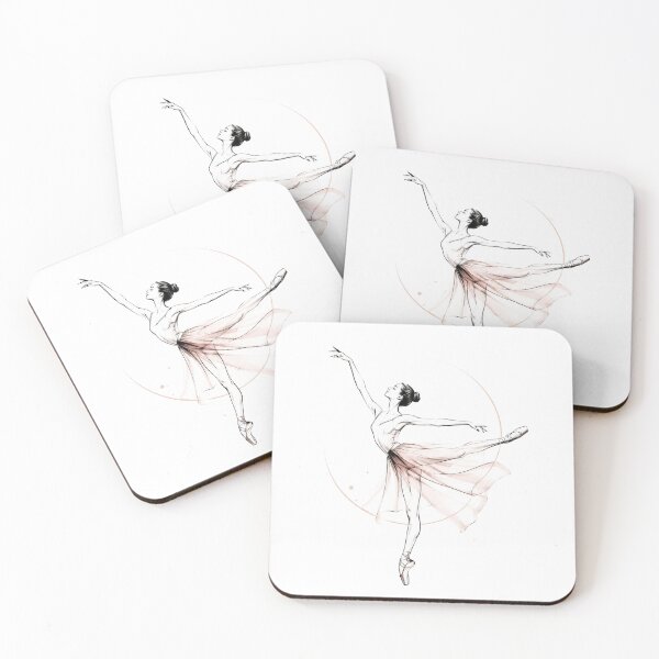 Item preview, Minimalist Elegant Ballerina Ballet Sketch Art designed and sold by M'artes .