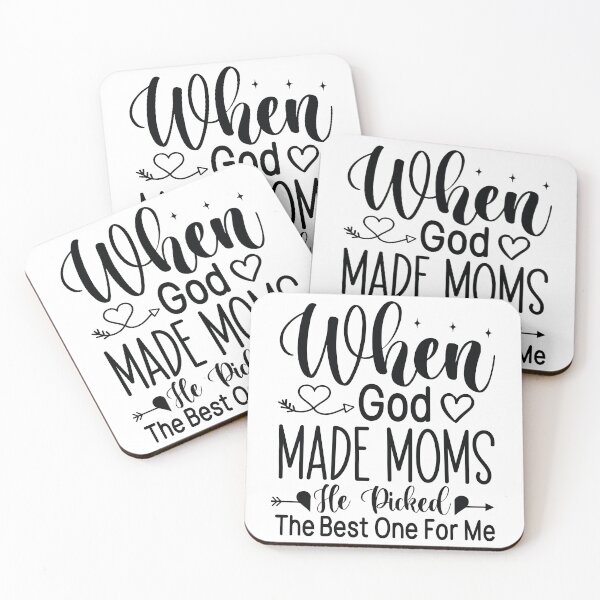 Item preview, When God Made Moms He Picked The Best One For Me - Mom Quotes Retro Vintage Aesthetic Cute Gift designed and sold by FuzionRaptor.