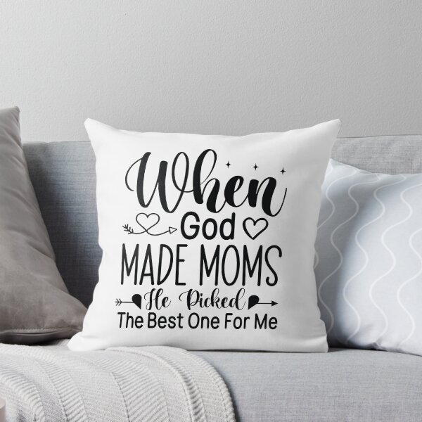Item preview, When God Made Moms He Picked The Best One For Me - Mom Quotes Retro Vintage Aesthetic Cute Gift designed and sold by FuzionRaptor.