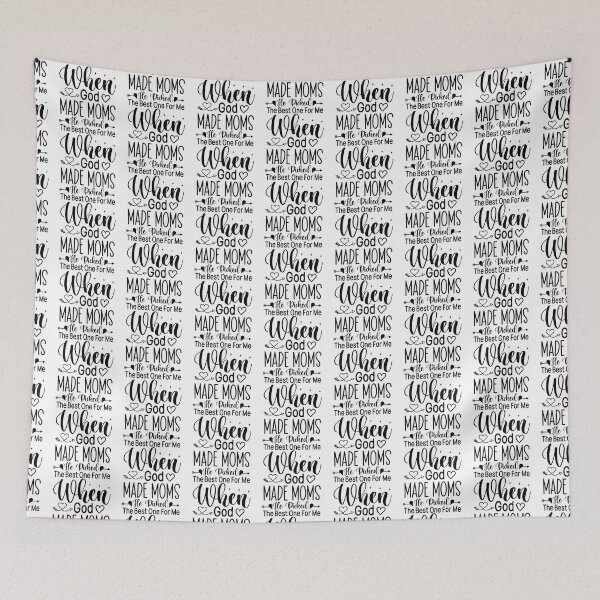 Item preview, When God Made Moms He Picked The Best One For Me - Mom Quotes Retro Vintage Aesthetic Cute Gift designed and sold by FuzionRaptor.