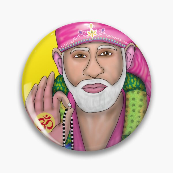 Item preview, Shirdi Sai Baba Artwork | Spiritual Saint Digital Painting Illustration designed and sold by Harshit_Digital_Arts.